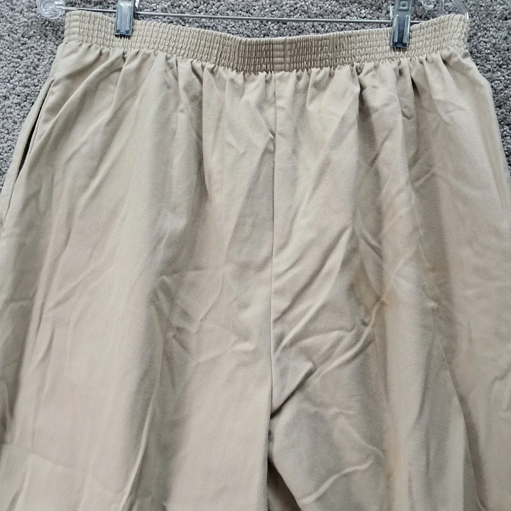 Vintage Dickies Khaki Elastic Waist Trousers Made in USA Tan High Rise 40/26P